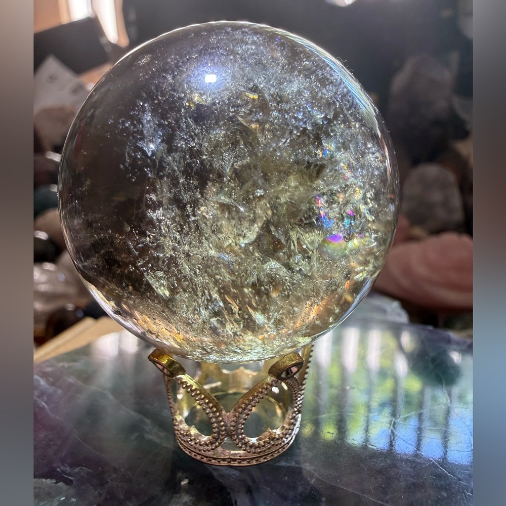 Smokey Citrine Sphere 🌈